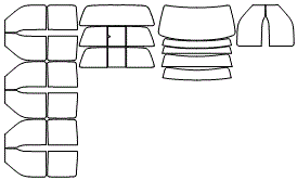 Tint Kit pattern for the 1999 Ford Pickup