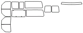 Tint Kit pattern for the 2019 Ford E Series Van