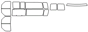 Tint Kit pattern for the 2019 Ford E Series Van