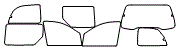 Tint Kit pattern for the 2003 Ford Windstar