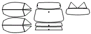 Tint Kit pattern for the 2008 Ford Mustang