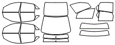 Tint Kit pattern for the 2004 Ford Focus