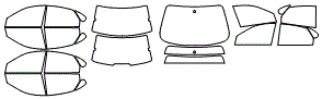 Tint Kit pattern for the 1996 Mercury Sable