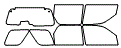 Tint Kit pattern for the 2006 Ford Escape