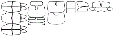 Tint Kit pattern for the 2019 Ford Escape