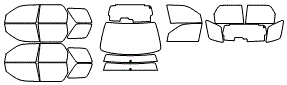 Tint Kit pattern for the 2010 Mercury Mariner