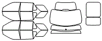 Tint Kit pattern for the 2019 Ford Explorer