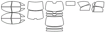 Tint Kit pattern for the 2007 Ford Five Hundred