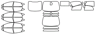Tint Kit pattern for the 2021 Ford Fusion