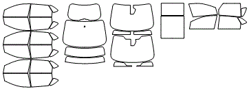 Tint Kit pattern for the 2019 Ford Edge