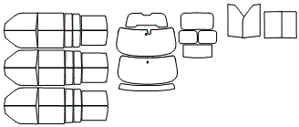 Tint Kit pattern for the 2019 Ford Flex