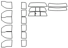 Tint Kit pattern for the 2014 Ford F-150