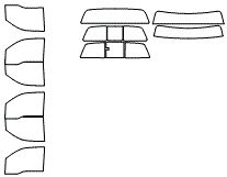 Tint Kit pattern for the 2014 Ford F-150