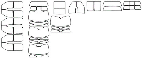 Tint Kit pattern for the 2015 Ford F-150