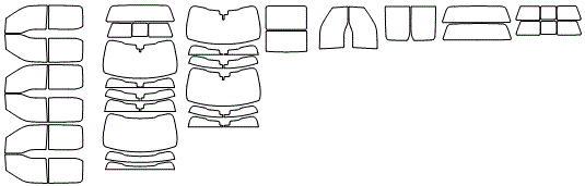 Tint Kit pattern for the 2020 Ford F-150