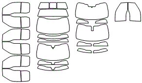 Tint Kit pattern for the 2019 Ford F-250