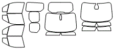Tint Kit pattern for the 2023 Ford Transit Connect