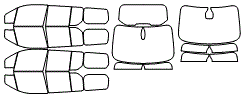Tint Kit pattern for the 2023 Ford Transit Connect