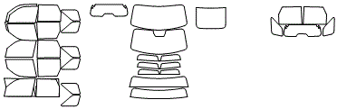 Tint Kit pattern for the 2026 Ford Bronco Sport