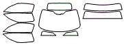 Tint Kit pattern for the 2015 Chevrolet Corvette