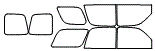 Tint kit pattern for the 2004 Chevrolet Tahoe