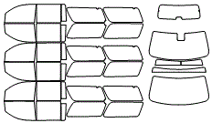 Tint Kit pattern for the 2015 GMC Yukon XL