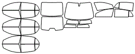 Tint Kit pattern for the 2012 Chevrolet Malibu