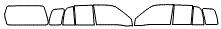 Tint kit pattern for the 2004 Chevrolet Tracker