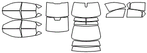 Tint Kit pattern for the 2020 Chevrolet Impala