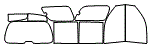 Tint Kit pattern for the 2006 Chevrolet TrailBlazer