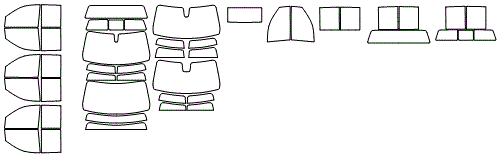 Tint Kit pattern for the 2021 GMC Sierra