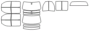 Tint Kit pattern for the 2016 GMC Sierra
