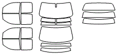 Tint Kit pattern for the 2016 Chevrolet Silverado