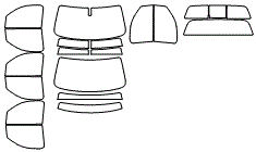 Tint Kit pattern for the 2016 Chevrolet Silverado