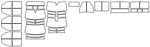 Tint Kit pattern for the 2021 GMC Sierra