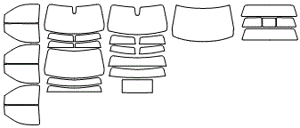 Tint Kit pattern for the 2021 GMC Sierra