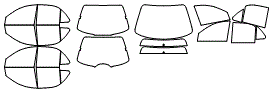 Tint Kit pattern for the 2005 Chevrolet Cavalier
