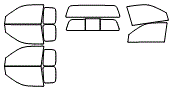 Tint Kit pattern for the 2006 Isuzu i-280