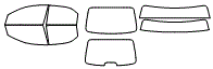 Tint Kit pattern for the 2006 Chevrolet Aveo