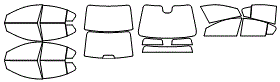 Tint Kit pattern for the 2016 Chevrolet Cruze Limited