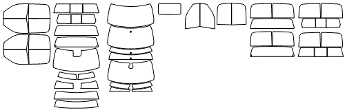 Tint Kit pattern for the 2026 RAM 4500 Chassis Cab