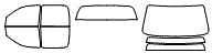 Tint Kit pattern for the 2011 Dodge Dakota