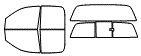 Tint Kit pattern for the 2005 Dodge Pickup