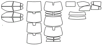 Tint Kit pattern for the 2012 Dodge Charger