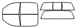 Tint Kit pattern for the 2009 Dodge Ram