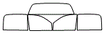 Tint Kit pattern for the 2009 Dodge Ram