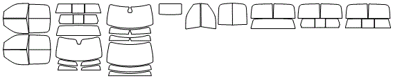 Tint Kit pattern for the 2013 Dodge Ram