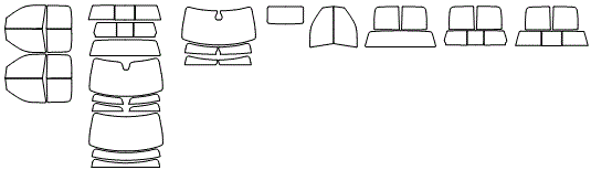 Tint Kit pattern for the 2013 Dodge Ram