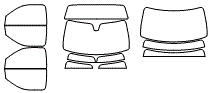 Tint Kit pattern for the 2013 Dodge Ram