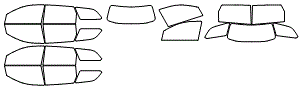 Tint Kit pattern for the 2010 Dodge Journey